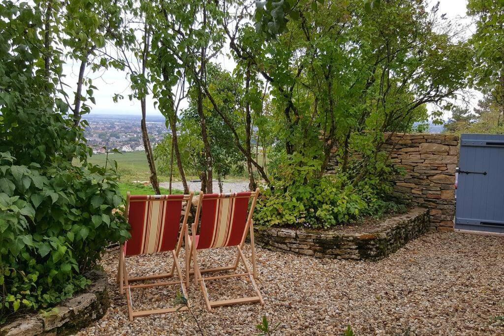 La Maison de l'Ecu : charme et vue incroyable Beaune  Extérieur photo